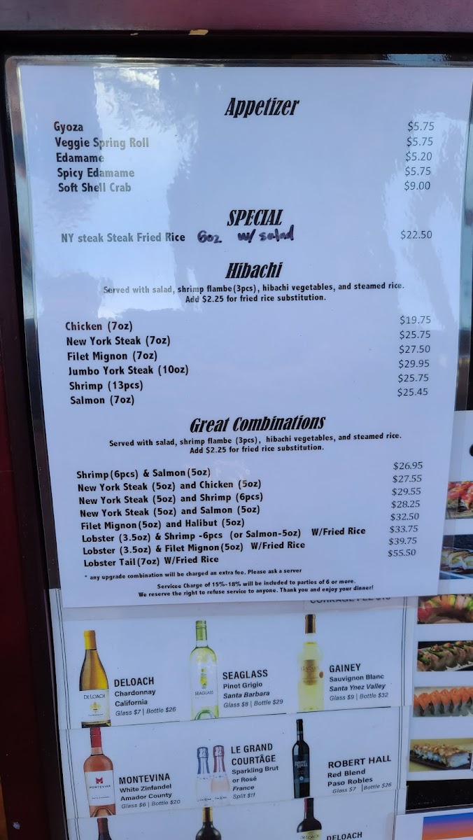 Hibachi Steak House And Sushi Bar By Something's Fishy Menu-7